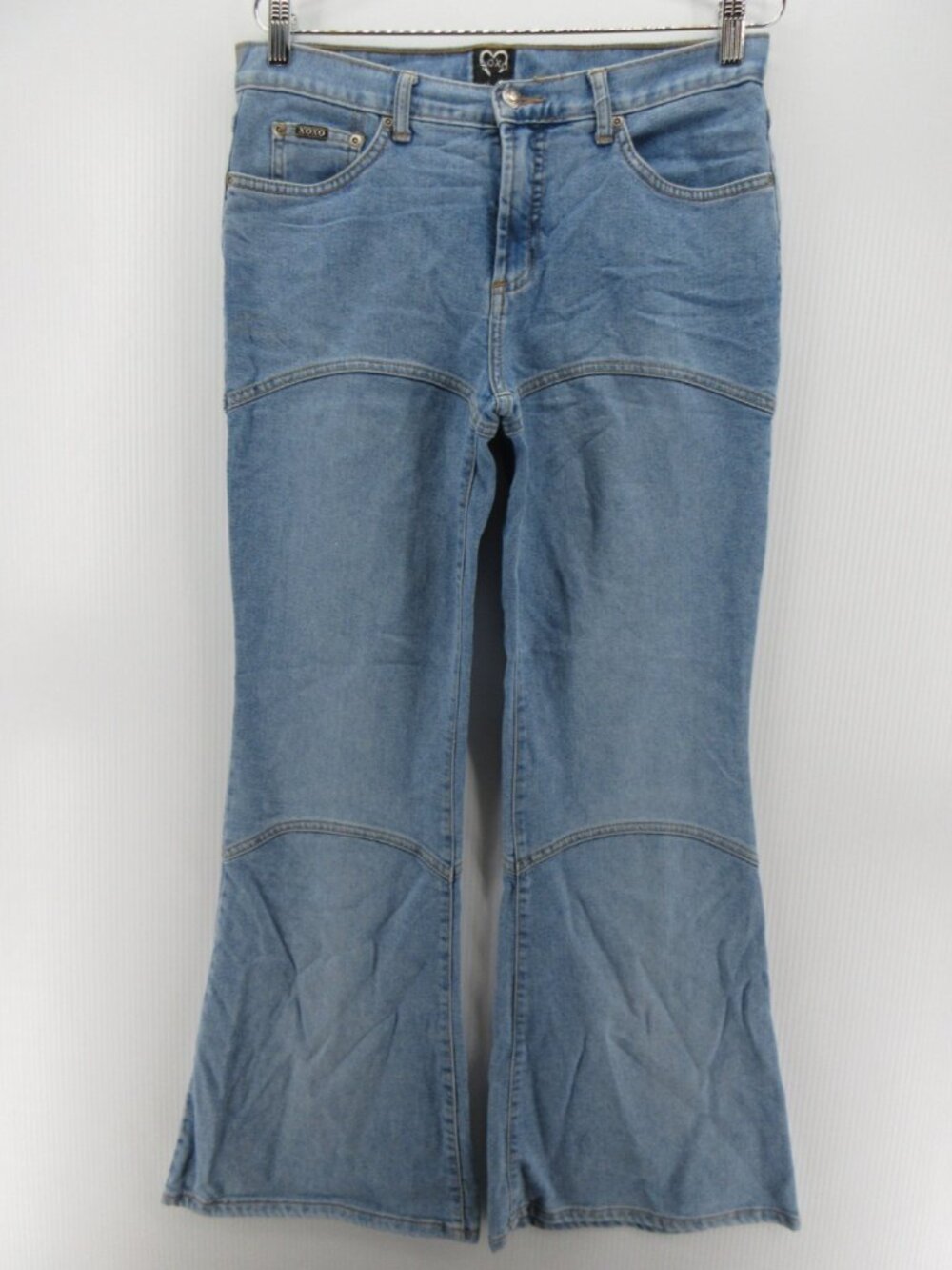 VINTAGE Xoxo Jeans 11 12 Flare Bell Bottoms Grunge 90s Y2K USA Made